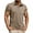 Khaki, variant on Men's Casual T Shirt Summer Short Sleeve Fashionable Pocket Design Striped Letter Print Comfortable Tees for Everyday Wear