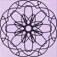 thumbnail image 1 of Ahgly Company Machine Washable Indoor Square Transitional Orchid Purple Area Rugs, 6' Square, 1 of 7