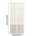 thumbnail image 3 of Inerposs Double-layered Lace Door Curtain, Opaque Sheer Room Divider, Punch-free Installation for Home Use, Elegant Privacy Curtain for Bedroom and Kitchen, Easy Maintenance Polyester Panel, 3 of 6