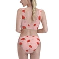 thumbnail image 3 of Picia Cute Strawberry C Women's High Waisted Bikini Scoop Neck Swimsuit Two Pieces Bathing Suit-XX-Large, 3 of 8