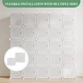 thumbnail image 3 of 12-Cube Modular Shoe Storage Cabinet with Doors – Stackable, Expandable Organizer – Durable Plastic/PVC, Dustproof, Space-Saving Shoe Rack – White, 3 of 8