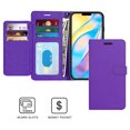 thumbnail image 3 of CoverON Apple iPhone 12 Mini Wallet Case, RFID Blocking Vegan Leather 6x Card Slot Holder Cover Flip Folio Phone Pouch, Purple, 3 of 7