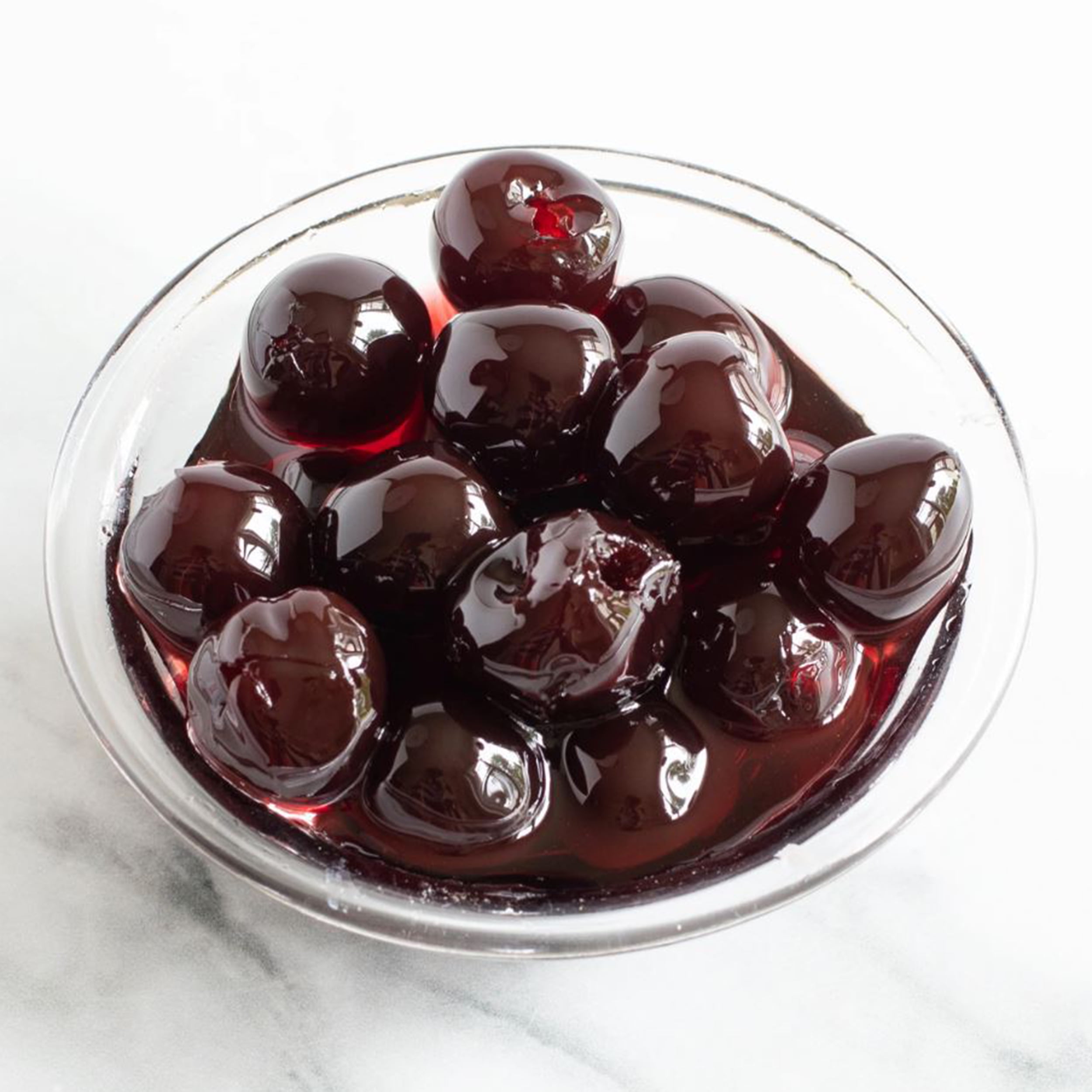 Pitted Amarena Cherries w Stems in Syrup 16.2 Oz X 2 Jars with Stainless Steel Coffee/Tea/Sauce Spoon (3-Pc Set)