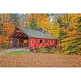 thumbnail image 3 of Howarth, Gail 24x17 Black Modern Framed Museum Art Print Titled - Loon Song Covered Bridge, 3 of 5