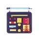 thumbnail image 3 of Vogacara Tablero ocupado para bebés, aprendizaje educativo, tablero sensorial para niños, hebilla de entrenamiento, juguete para niños pequeños, Juguetes Educativos 3# Vogacara FN000561-03, 3 of 6