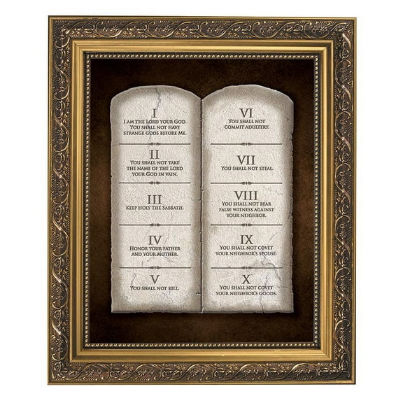 Gerffert 79-221 The Ten Commandments Framed Print