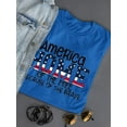 thumbnail image 3 of America Home Of The Free Flag T-Shirt Women -Image by Shutterstock, Female 5X-Large, 3 of 4