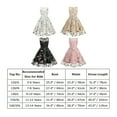 thumbnail image 4 of IBTOM CASTLE Kids Girls Embroidery Flower Lace Dress Wedding Pageant Party First Communion Casual Dresses Princess Bridesmaid Maxi Gown 13-14 Years Purple Butterfly, 4 of 8