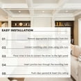 thumbnail image 6 of Luxrite 2" LED Recessed Light with J-Box, 3 Color Option 3000K/4000K/5000K, Dimmable 8W, 600 Lumens, Damp Rated 4 Pack, 6 of 7