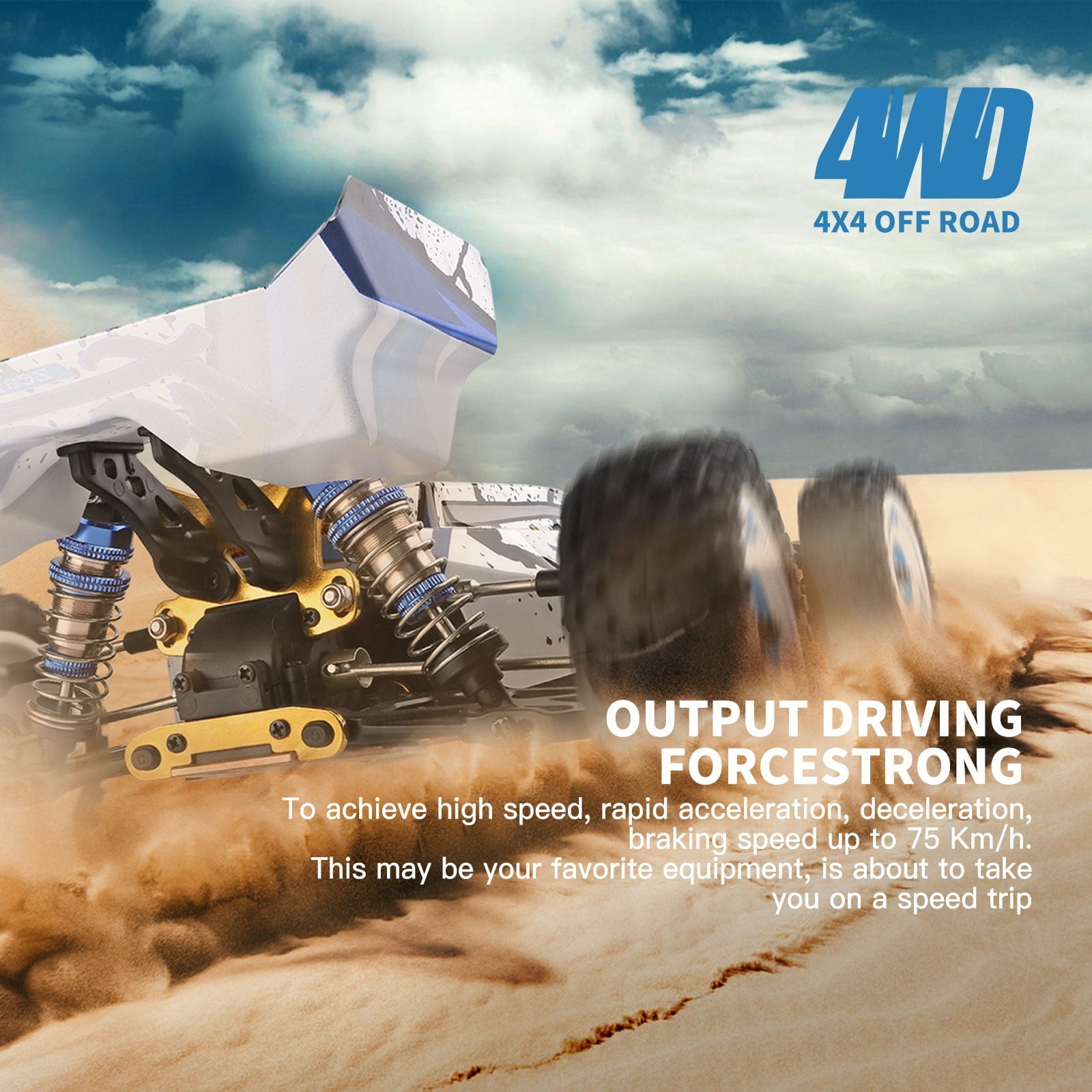 WLtoys 124017 1/12 Scale Off-Road RC Crawler 4WD 75km/h Metal Chassis