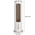 thumbnail image 2 of Desktop Bladeless Fan 3 Speed Wind Tower Shaped USB Rechargeable Fan with Remote Control for Summer Use, 2 of 5