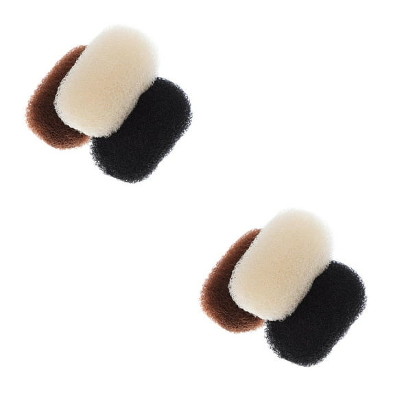 Raindrops 6 pcs  Bump It Volume Hair Base Set Sponge Volume Bump Inserts Hair Bases Hair Bump Comb Clip for DIY Hairstyles