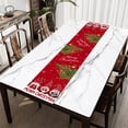 thumbnail image 2 of Christmas Table Runner Linen Decorative Table Cloth with Tassels for Washable Wrinkle Resistant Table Runners for Christmas Party Dinner, Xmas Theme Dining Room, 14X71 Inches, 2 of 4