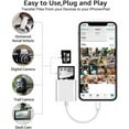 thumbnail image 5 of Dual SD Card Reader for iPhone iPad Camera, Memory Card Reader Supports SD and TF Card, Trail Camera Viewer Sd Card Adapter, Micro Sd Card Reader, White, 5 of 7