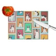 thumbnail image 4 of Lots of Black and White French Bulldog Glass Cutting Board Large 12 in x 15 in, 4 of 5