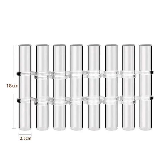 Creative Stackable Transparent Glass Test Tube Vase Hydroponic Plant Holder Home Table Decor Wedding Party Floral Arrangement
