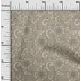 thumbnail image 2 of oneOone Cotton Poplin Light Brown Fabric Asian Paisley Craft Projects Decor Fabric Printed By The Yard 42 Inch Wide, 2 of 4