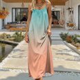 thumbnail image 2 of GHIIYER Robes Maxi pour Dames Femmes Robe Aguichant Dos Nu Imprimée Coupe Ample Sans Manches Longue Légère Confortable à Porter, 2 of 7