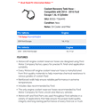 thumbnail image 2 of Coolant Recovery Tank Hose - Compatible with 2014 - 2016 Ford Escape 1.6L 4-Cylinder 2015, 2 of 2