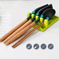 thumbnail image 2 of Soup Spoon Scoop Kitchen Storage Rack Shelf Holder PP Pot Cover Stand Organizer Green, 2 of 8