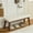 Beige, variant on Faux Leather Bedroom Bench, Upholstered End of Bed Bench, Padded Vintage Dining Bench, Entryway Bench with Solid Wood Legs, Kitchen, Living Room, Hallway, Brown
