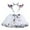 White, variant on Girls' Cow Print Tulle Tutu Skirt & Animal Ear Headband Set – Carnival Party Dance Ballet Skirt for Kids (2-8Y)