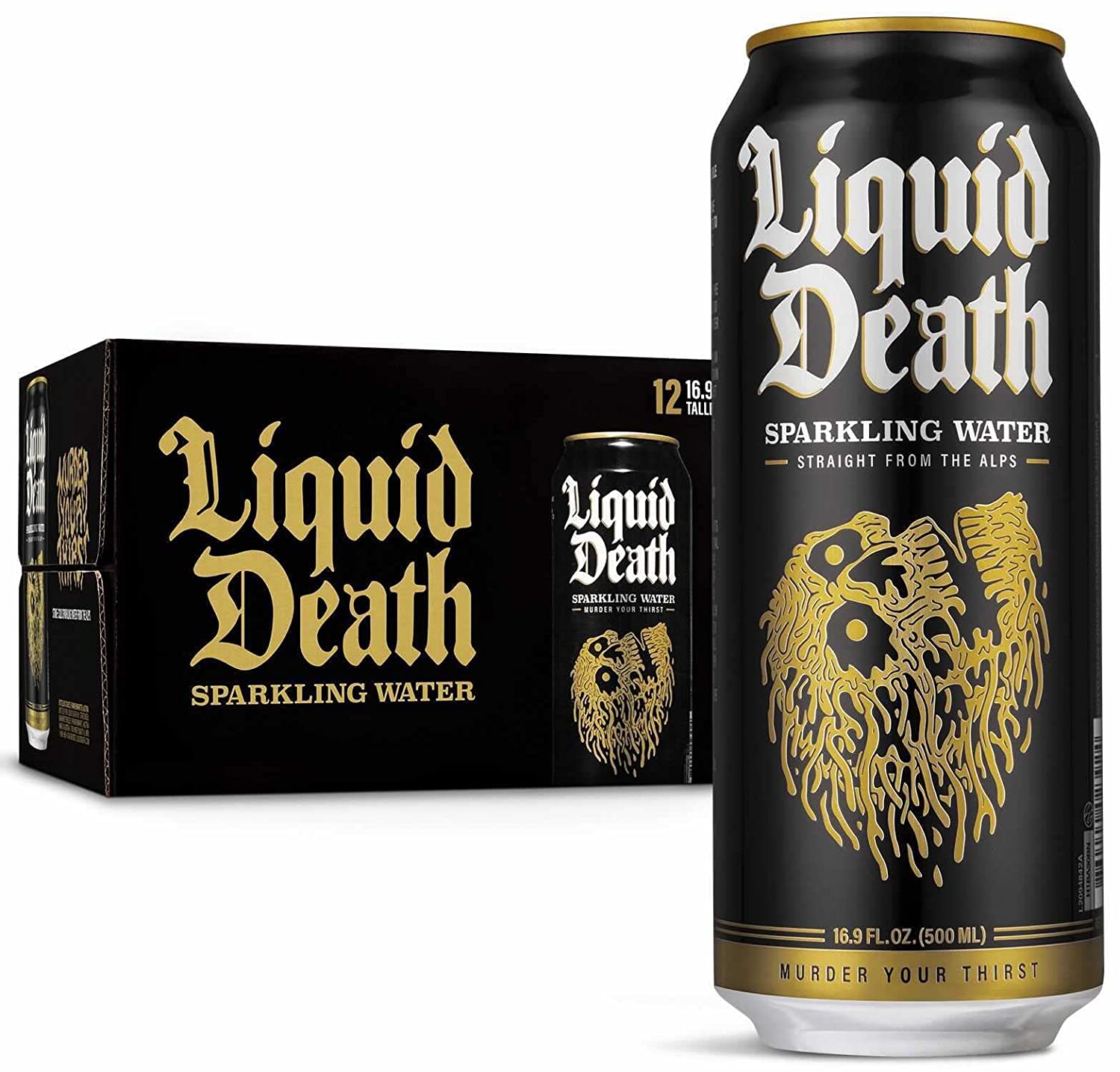 Liquid Death Sparkling Water 16 9 Fl Oz Can Walmart