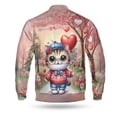 thumbnail image 2 of Happy Valentine’s Day Adorable Exotic Shorthair Kitten Holding Heart Balloon All Over Print 3D Baseball Jacket Cat Lover Kitten Owner Gifts Bomber Jacket Softball - 00030, 2 of 6