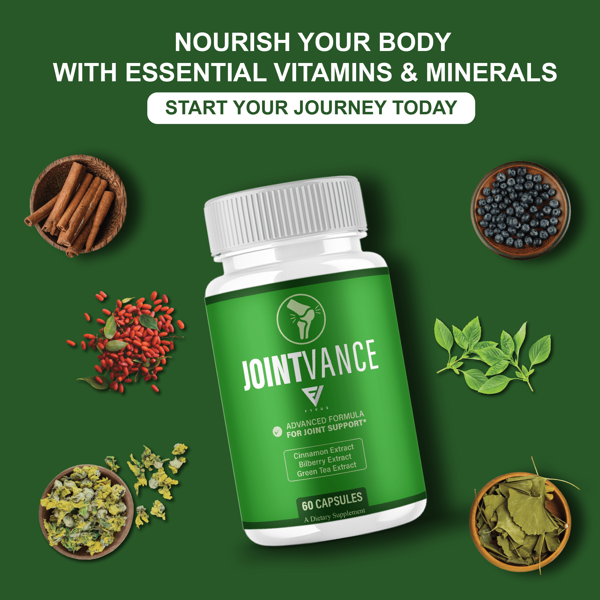(3 Pack) Joint Vance Capsules, JointVance Advanced Joint Health (180 Capsules)