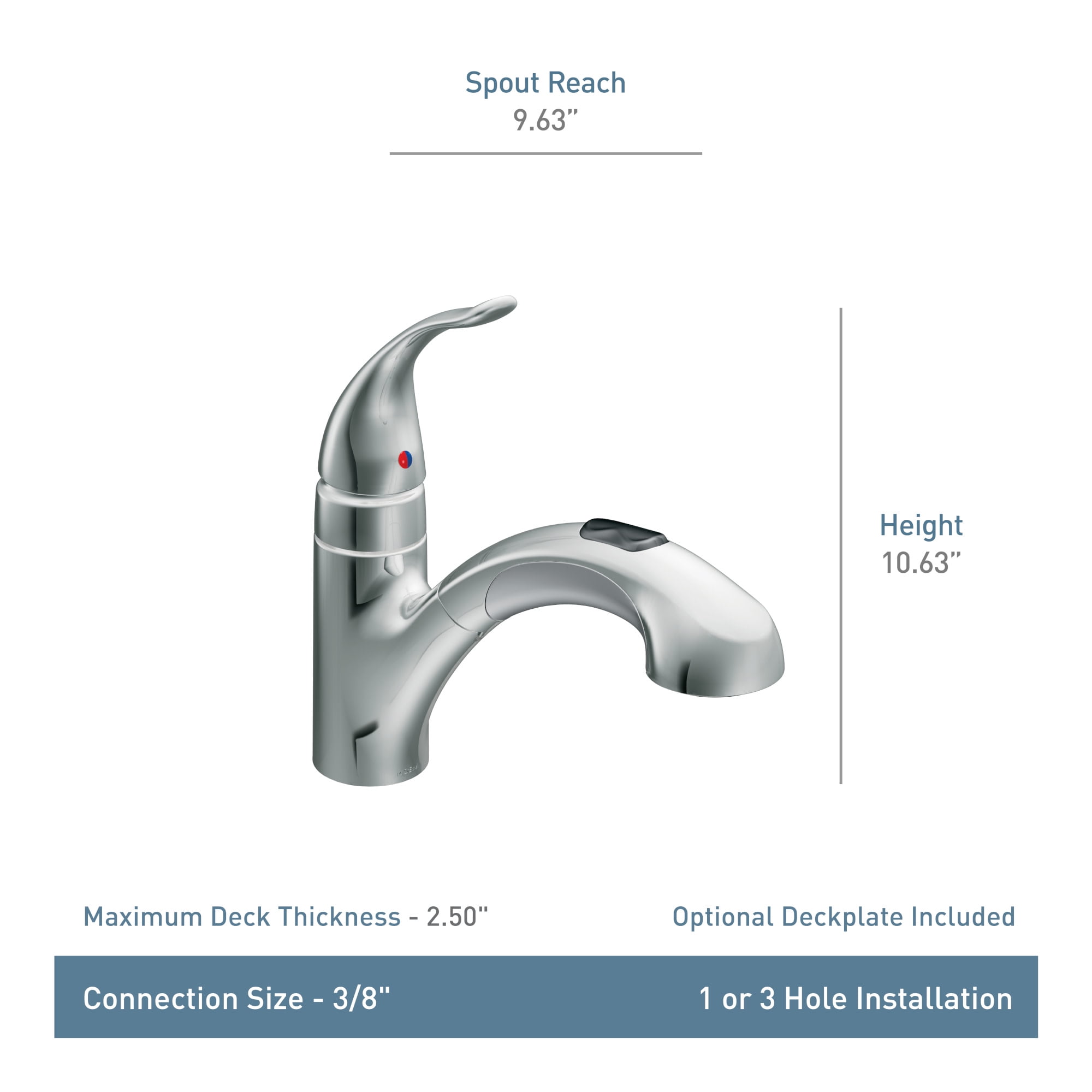 Moen 67315SRS Integra OneHandle Low Arc Pullout Kitchen Faucet, Spot Resist Stainless by Moen並行