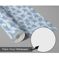 thumbnail image 6 of S4Sassy Peel & Stick Vinyl Wallpaper, Chic Ginkgo Leaf Wallpaper Contact Paper Waterproof- Blue,25"x240", Removable Wall Covering for Home Decor in Bedrooms & Living Areas, Renter Spaces, Cabinet, 6 of 8
