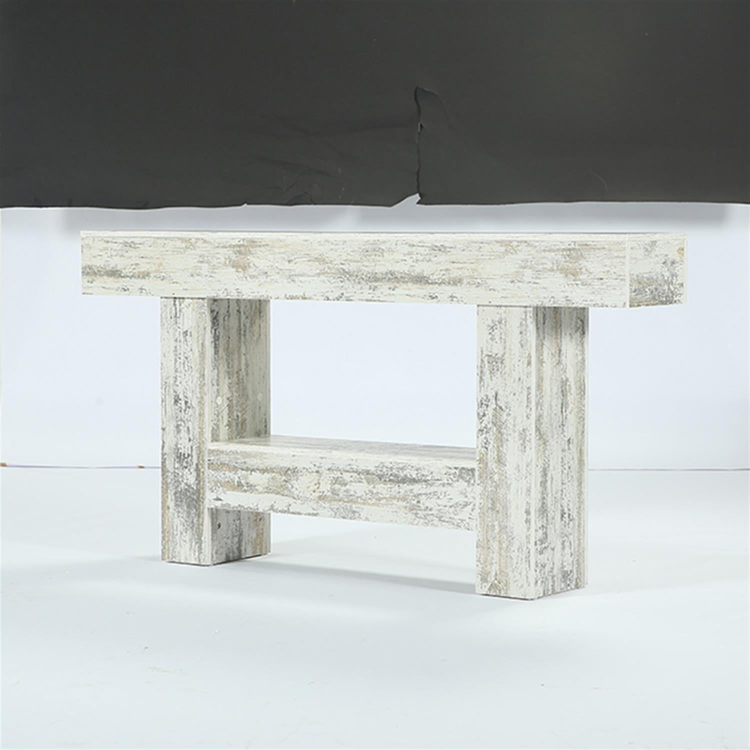 Demi Bonn 63" Console Table, Farmhouse Sofa Table Entryway Table with Storage Tribesigns, Foyer Display Table, Gray