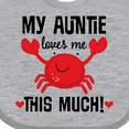 thumbnail image 4 of Inktastic My Auntie Loves Me Nephew Boys or Girls Baby Bib, 4 of 4