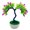 Purplish Red, variant on Cheers US Artificial Potted Plant Fake Bonsai Tree Ornament for Desktop Display Home Office Indoor Decor