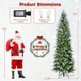 thumbnail image 2 of Spaco 9 Feet Pre-Lit Artificial Christmas Tree Snow Flocked Hinged, Artificial Christmas Tree with 1310 Lush Branch Tips, Artificial Christmas Tree for Indoor as Living Room, Green, 2 of 4