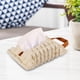 thumbnail image 4 of Dispensador de pañuelos de escritorio con tapa y soporte para pañuelos faciales Beige Grande, 4 of 8