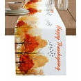 thumbnail image 7 of Fall Forest Tree Table Runner-Cotton Linen- 48 Inch Holiday Dresser Scarves, Abstract Contemporary Painting Art Tablerunner for Kitchen Coffee/Dining Bedroom Home Living Room Dinner Scarf Décor 13x48, 7 of 7