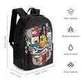 thumbnail image 2 of Adventure Time Casual Daypack Laptop Bag with Pockets Lightweight Trendy Backpack Travel Backpacks, 2 of 8