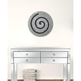 thumbnail image 6 of 19" Gray Round Modern Spiral Wall Art, 6 of 8