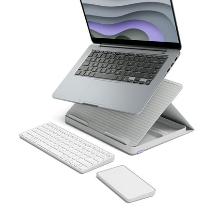 Logitech Laptop Stand! On Sale! 3 Logitech Bluetooth USB-C Wireless Keyboard with Laptop Stand Touchpad Pink