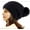 Black, variant on Women Winter Pom Pom Beanie Hat with Warm Fleece Lined