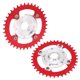 thumbnail image 4 of Plato Y Adaptador De Bicicleta Eléctrica 104 BCD, Repuesto 38T 104 BCD Plato De Corte CNC Para Eléctrico ANGGREK Rojo, 4 of 8