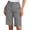 Dark Gray, variant on Bermuda Shorts for Women Knee Length Summer Casual Wide Straight Leg Loose Businees Casual Work Shorts with Pockets