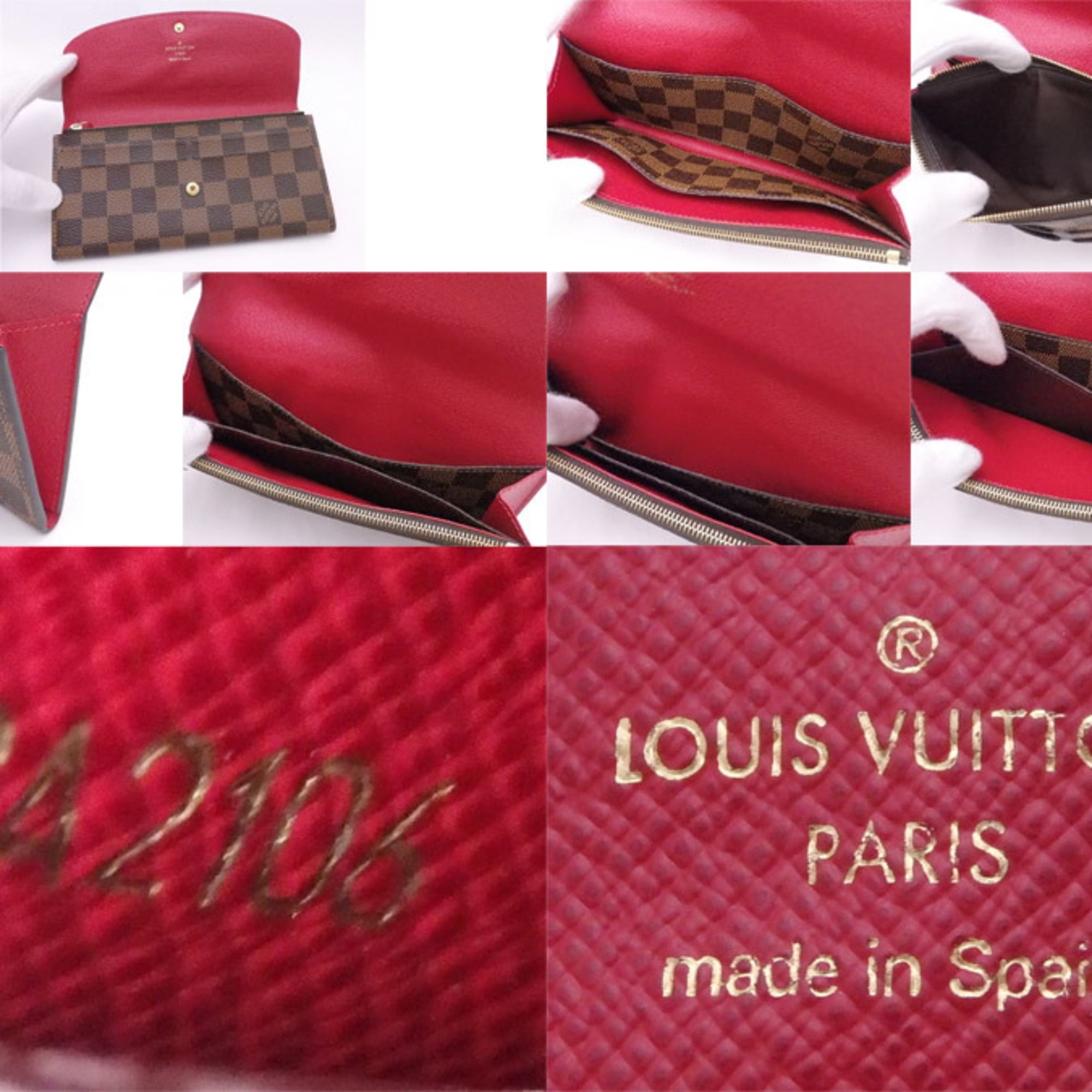 Louis Vuitton Porto Foille Emily Old 14145 Rouge Unisex Monogram Canvas  Long Wallet M60136 LOUIS VUITTON Used – 銀蔵オンライン