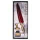 thumbnail image 1 of Pluma pluma escritura cómoda y fluida elegancia Vintage mano de obra exquisita pluma para regalos caligrafía carmesí, 1 of 5