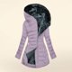 thumbnail image 1 of Chaquetas y abrigos casuales con capucha de manga larga para mujer Chaqueta acolchada de moda con capucha de manga larga de color sólido para mujer Parte superior de poliéster para mujer, 1 of 6