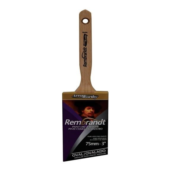 ArroWorthy Rembrandt 3 in. Semi-Oval Angle Paint Brush