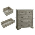 thumbnail image 3 of Aukfa 5 Drawers Dresser for Bedroom,Tall Dressers Chest of Drawers,Ancient Gray, 3 of 7