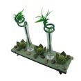 thumbnail image 2 of 3 Lotus Flower Tealight Holder 2 Lucky Bamboo Candle Garden Set, 2 of 4
