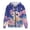 Dreamy Axolotl Print, variant on Jiueut Women's Pastel Tropical Floral Printed Oversized Full Zip Hooded Sweatshirt Y2K Style Long Sleeve Casual Drawstring Jacket with Pockets for Daily, Vacation, XL